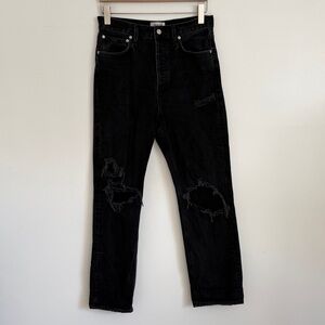Agolde Black Distressed Denim Jeans 27